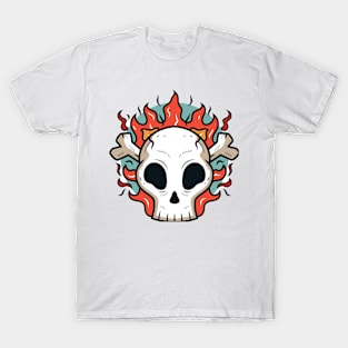 Flaming Skull T-Shirt